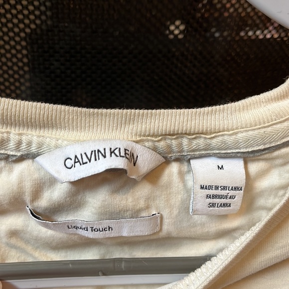 Cream Calvin Klein T-Shirt - Picture 3 of 3